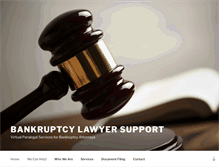 Tablet Screenshot of bankruptcylawyersupport.com